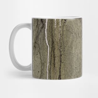 Cracked Concrete Wall Leak Showing From Ageing Process Mug